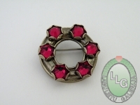 Lielvārde d.25 mm, stikli 6x6 mm- oksidēta,pulēta